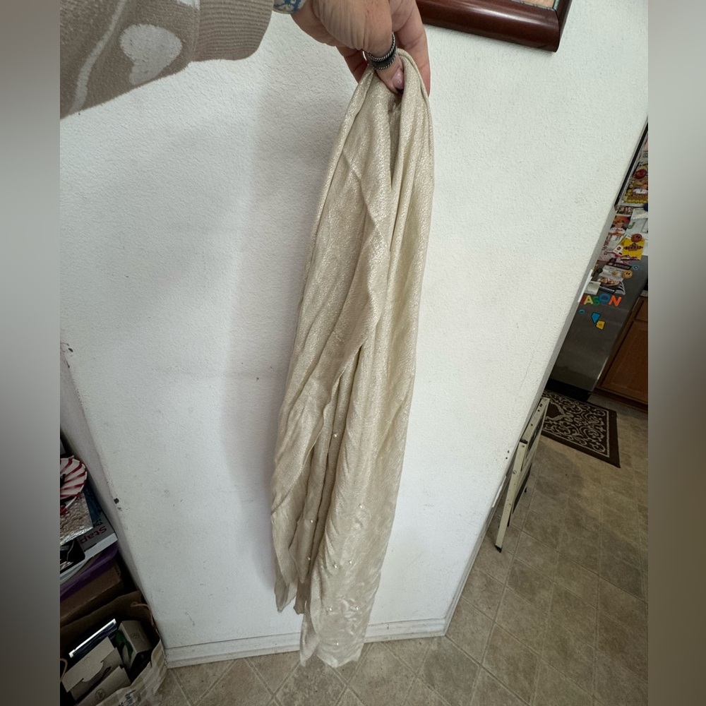 Elegant Cream Scarf